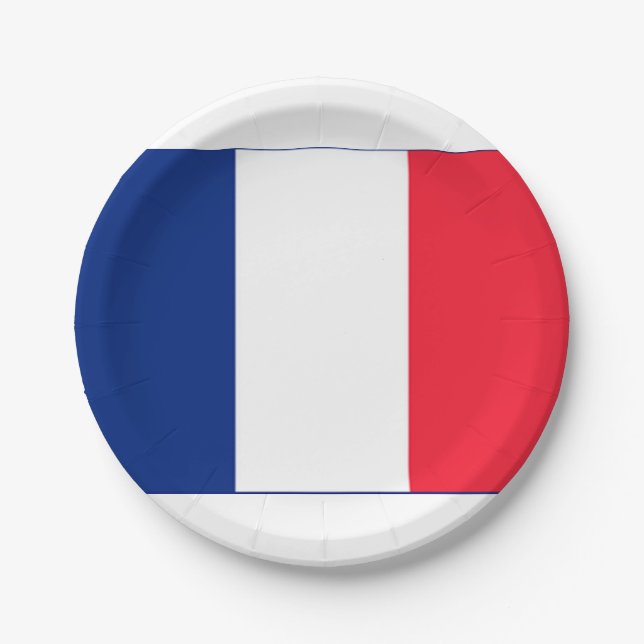 Assiettes En Carton Plaques de la fête française (Devant)