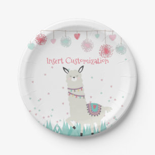 Assiettes En Carton Plaques de la Llama Party