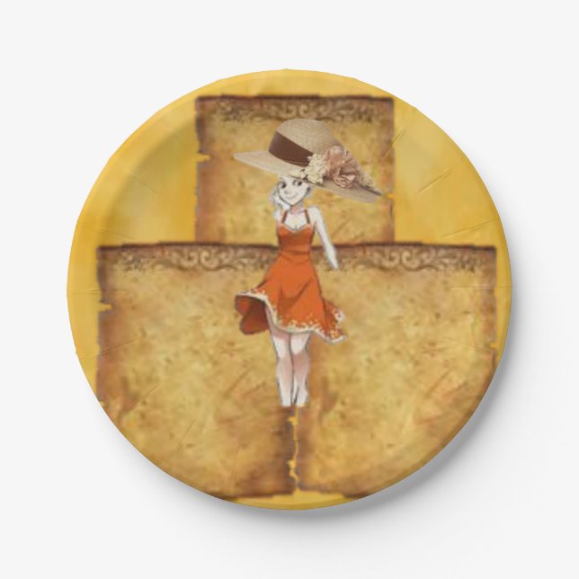 Assiettes En Carton Plaques de papier (Devant)