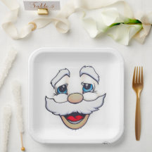 Plaques de papier à facettes père Noël