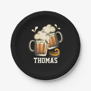 Assiettes En Carton Plaques de papier à la bière et au fromage, 7 pouc