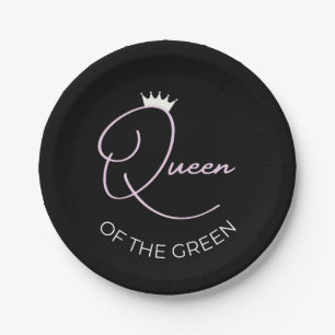 Assiettes En Carton Plaques de papier à thème de golf Queen of the Gre