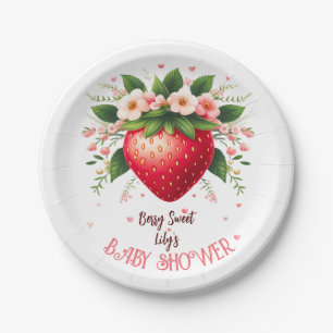 Assiettes En Carton Plaques de papier Baby shower Berry Sweet