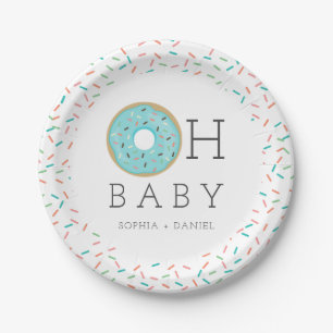 Assiettes En Carton Plaques de papier Baby shower pour filles de beign