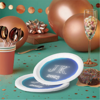 Assiettes En Carton Plaques de papier bleu ciel 2023