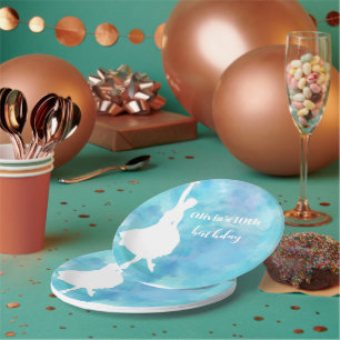 Assiettes En Carton Plaques de papier bleu mince pour fête d'anniversa