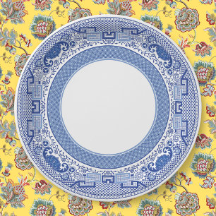 Assiettes En Carton Plaques de papier bleu saule