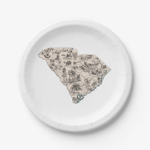 Assiettes En Carton Plaques de papier Carolina Vintage pour cartes pho