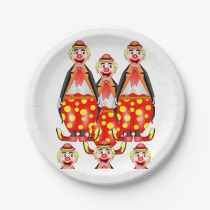 Assiettes En Carton Plaques de papier Clowns