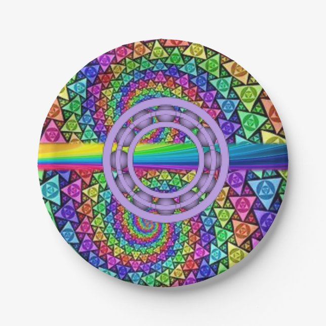 Assiettes En Carton Plaques de papier coloré (Devant)