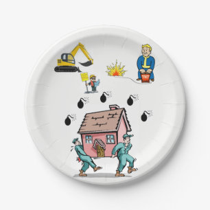 Assiettes En Carton Plaques de papier Construction