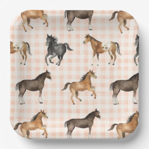 Assiettes En Carton Plaques de papier Country Horse