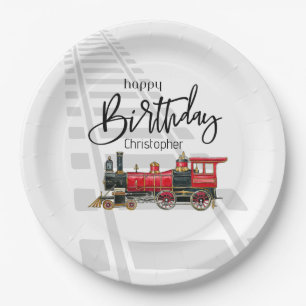 Assiettes En Carton Plaques de papier d'anniversaire personnalisées