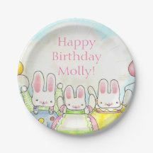 Plaques de papier de lapin à ballon