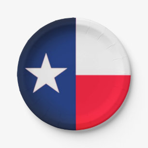 Assiettes En Carton Plaques de papier de l'état du Texas