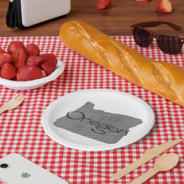 Assiettes En Carton Plaques de papier de l'Oregon (Pique-nique)