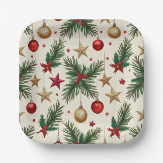 Assiettes En Carton Plaques de papier de Noël