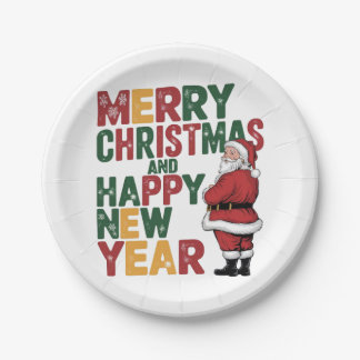 Assiettes En Carton Plaques de papier de Noël