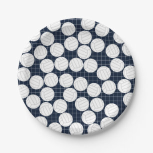 Assiettes En Carton Plaques de papier de volley-ball mûres
