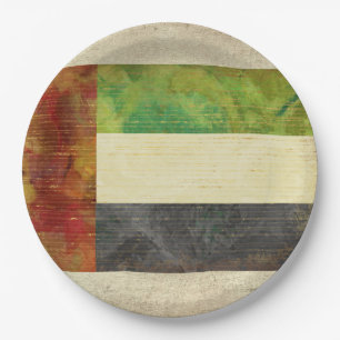 Assiettes En Carton Plaques de papier drapeau Dubaï UAE