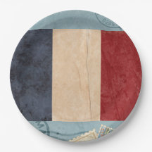 Plaques de papier drapeau France