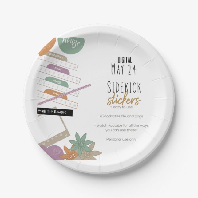 Assiettes En Carton Plaques de papier et de parties (Devant)