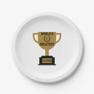 Assiettes En Carton Plaques de papier Fête des pères les plus grandes 