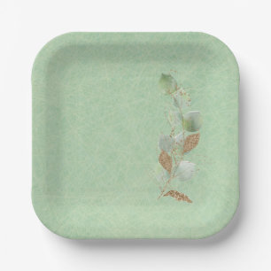 Assiettes En Carton Plaques de papier feuille de Parties scintillant e