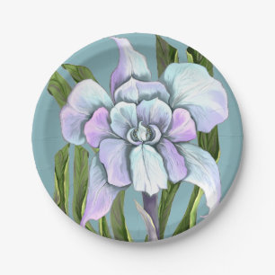 Assiettes En Carton Plaques de papier fleur Smeraldo