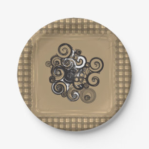 Assiettes En Carton Plaques de papier Floral