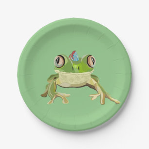 Assiettes En Carton Plaques de papier grenouille