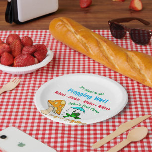 Assiettes En Carton Plaques de papier, grenouille, Plaques de papier d