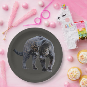 Assiettes En Carton Plaques de papier gris Jaguar Diablo