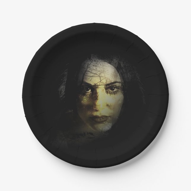 Assiettes En Carton Plaques de papier Halloween (Devant)