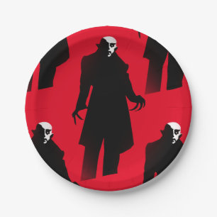 Assiettes En Carton Plaques de papier Halloween nosferatu