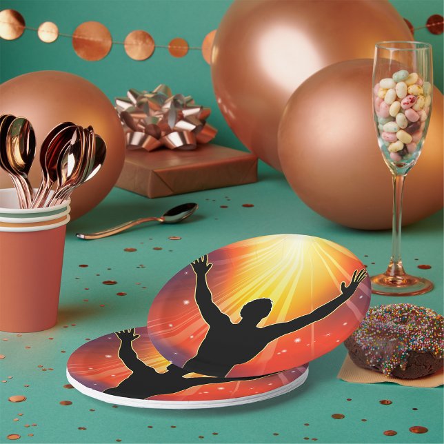 Assiettes En Carton Plaques de papier homme spirituel (Créateur téléchargé)