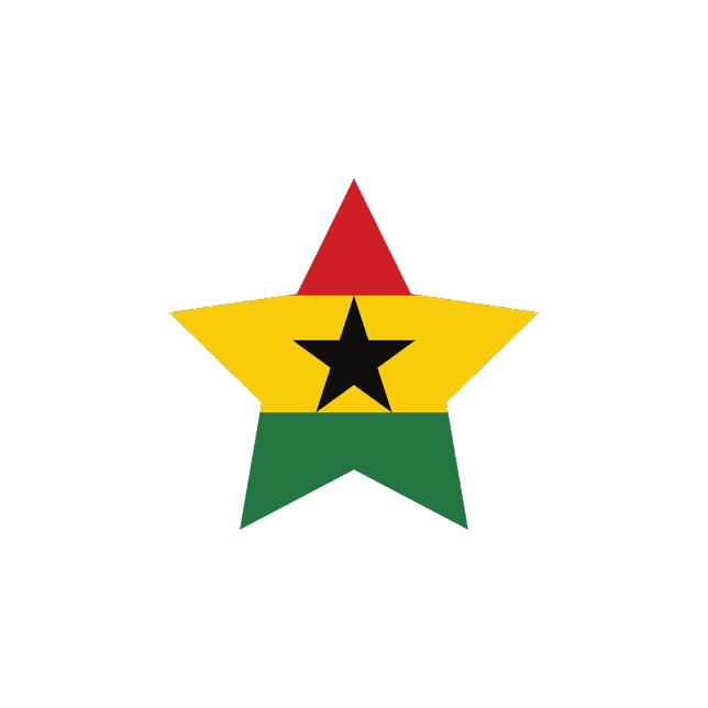 Assiettes En Carton Plaques de papier indicateur du Ghana (Créateur téléchargé)