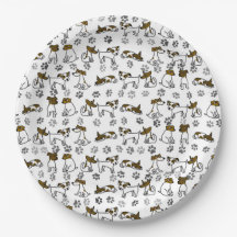 Plaques de papier Jack Russell