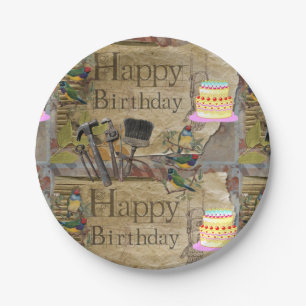 Assiettes En Carton Plaques de papier, Joyeux outils de construction d