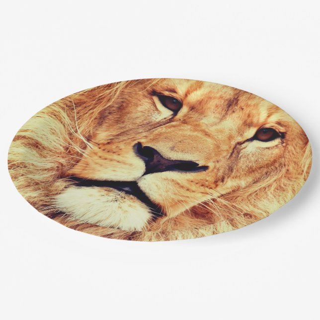 Assiettes En Carton Plaques de papier lion (Angle)