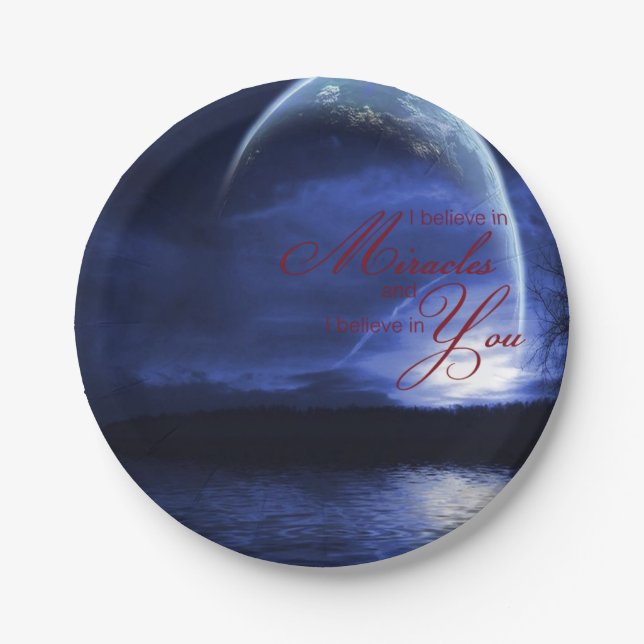 Assiettes En Carton Plaques de papier Miracles (Devant)