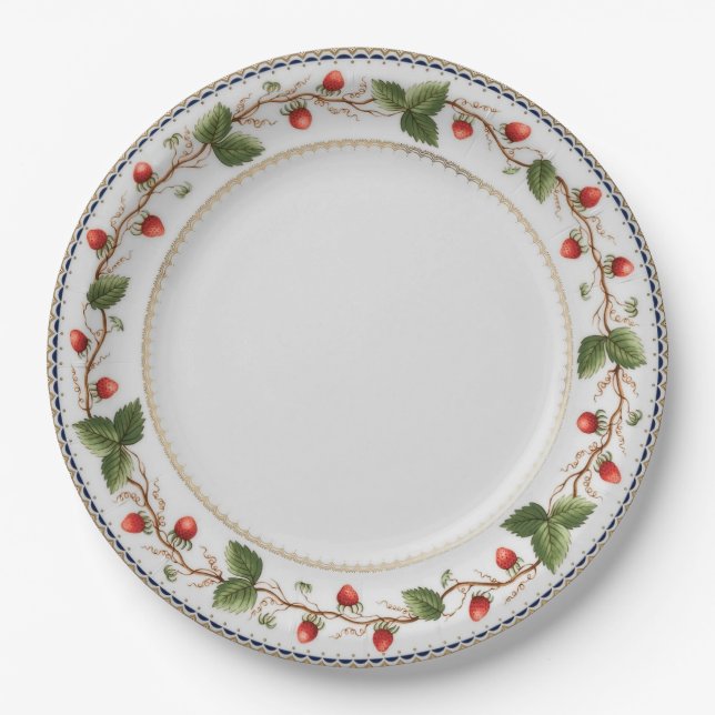 Assiettes En Carton Plaques de papier Motifs classiques pour la cuisin (Devant)