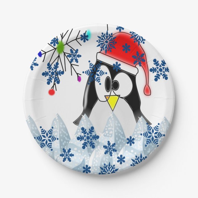 Assiettes En Carton Plaques de papier Noël (Devant)