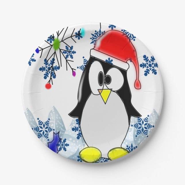 Assiettes En Carton Plaques de papier Noël (Devant)