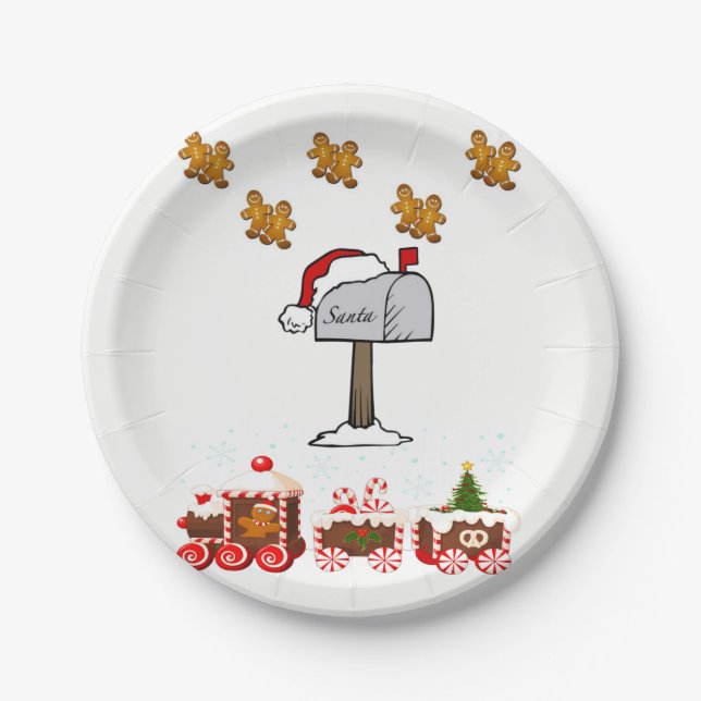 Assiettes En Carton Plaques de papier Noël (Devant)