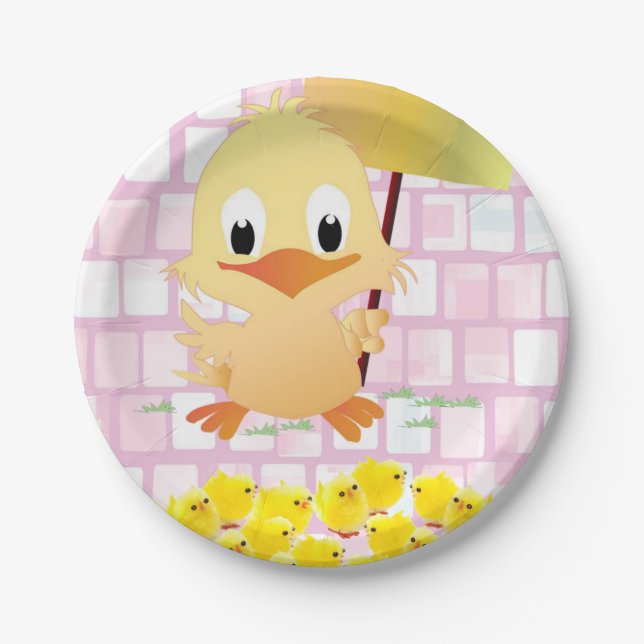 Assiettes En Carton Plaques de papier Pâques (Devant)