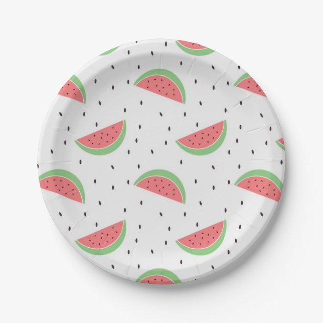 Assiettes En Carton Plaques de papier personnalisées 7 pouces (Devant)