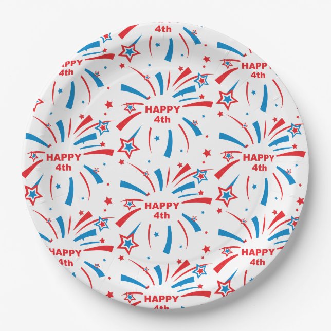 Assiettes En Carton Plaques de papier personnalisées 9" (Devant)