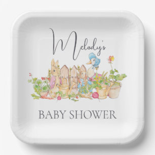 Assiettes En Carton Plaques de papier Peter Rabbit classique - 7" Carr