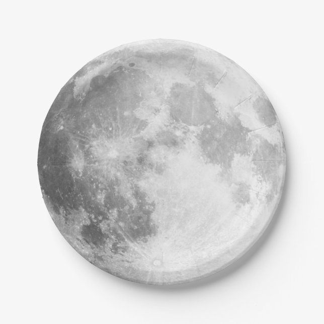 Assiettes En Carton Plaques de papier Pleine lune (Devant)